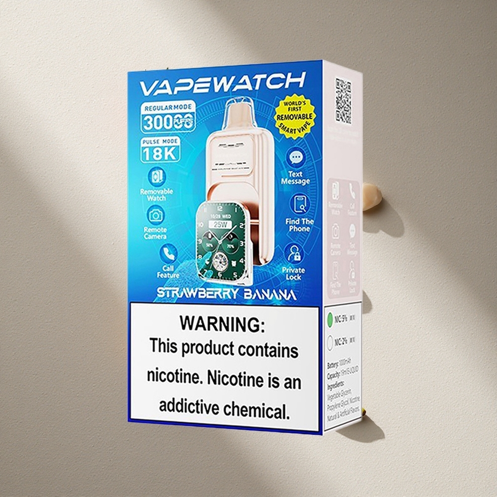 JNR Vape Watch 30000 Puffs Fresa Plátano Dual Mesh Coil Argentina wholesale