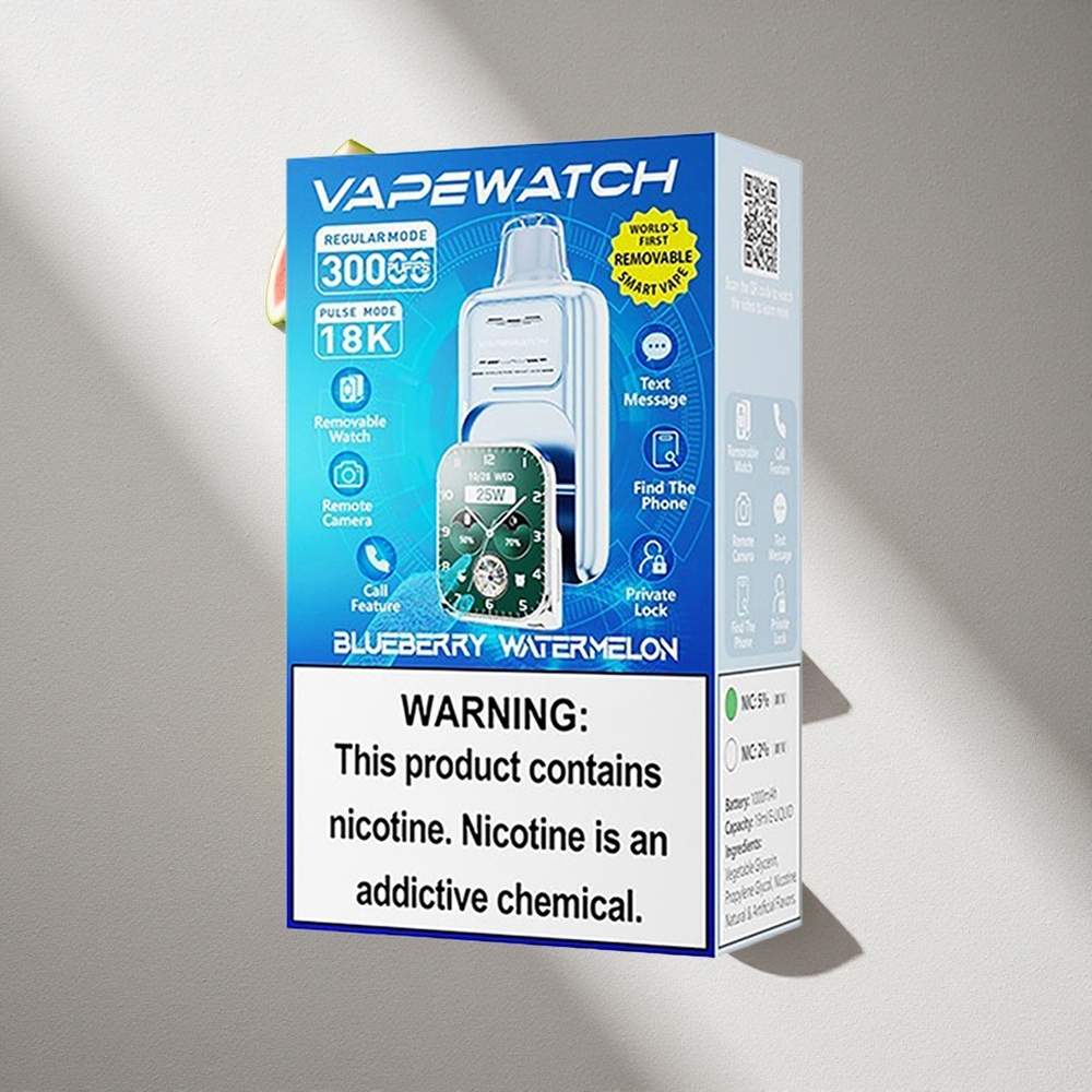 JNR Vape Watch 30000 Puffs Sandía Arándano Azul Dual Mesh Coil Argentina wholesale
