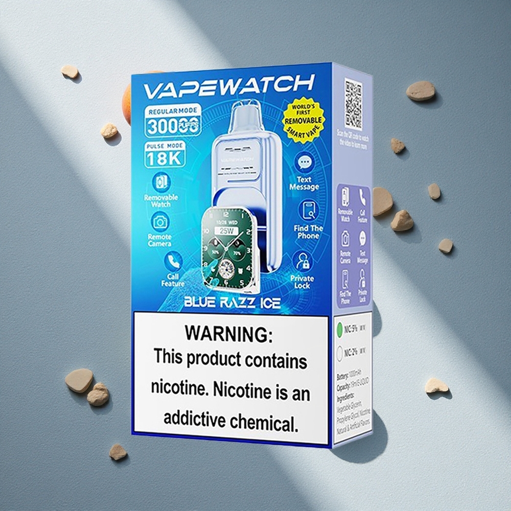 JNR Vape Watch 30000 Puffs Vape Desechable Frambuesa Azul Hielo 19mL 5% Nicotina Argentina wholesale