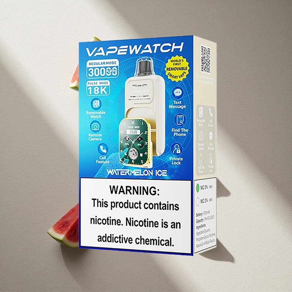 JNR Vape Watch 30000 Puffs Vape Sandía Hielo 19mL Capacidad de E-líquido Argentina wholesale