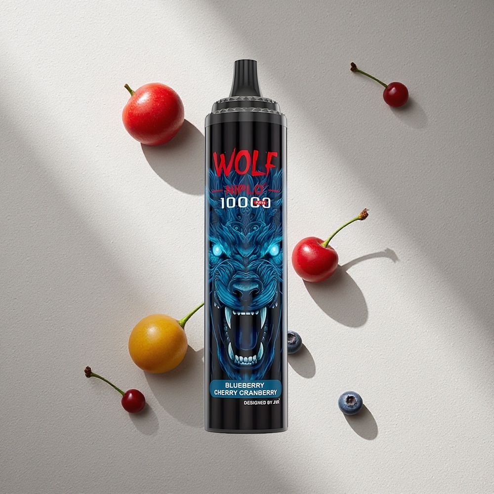 JNR Wolf Niplo 10000 Puffs Arándano Cereza Blueberry 20ml Tipo-C Argentina wholesale