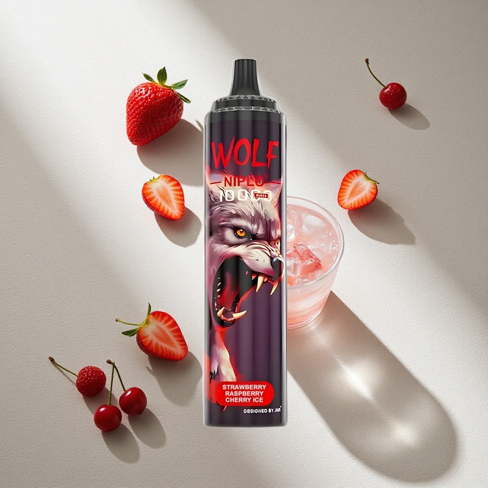 JNR Wolf Niplo 10000 Puffs Fresa Frambuesa Cereza Hielo 20ml Argentina wholesale