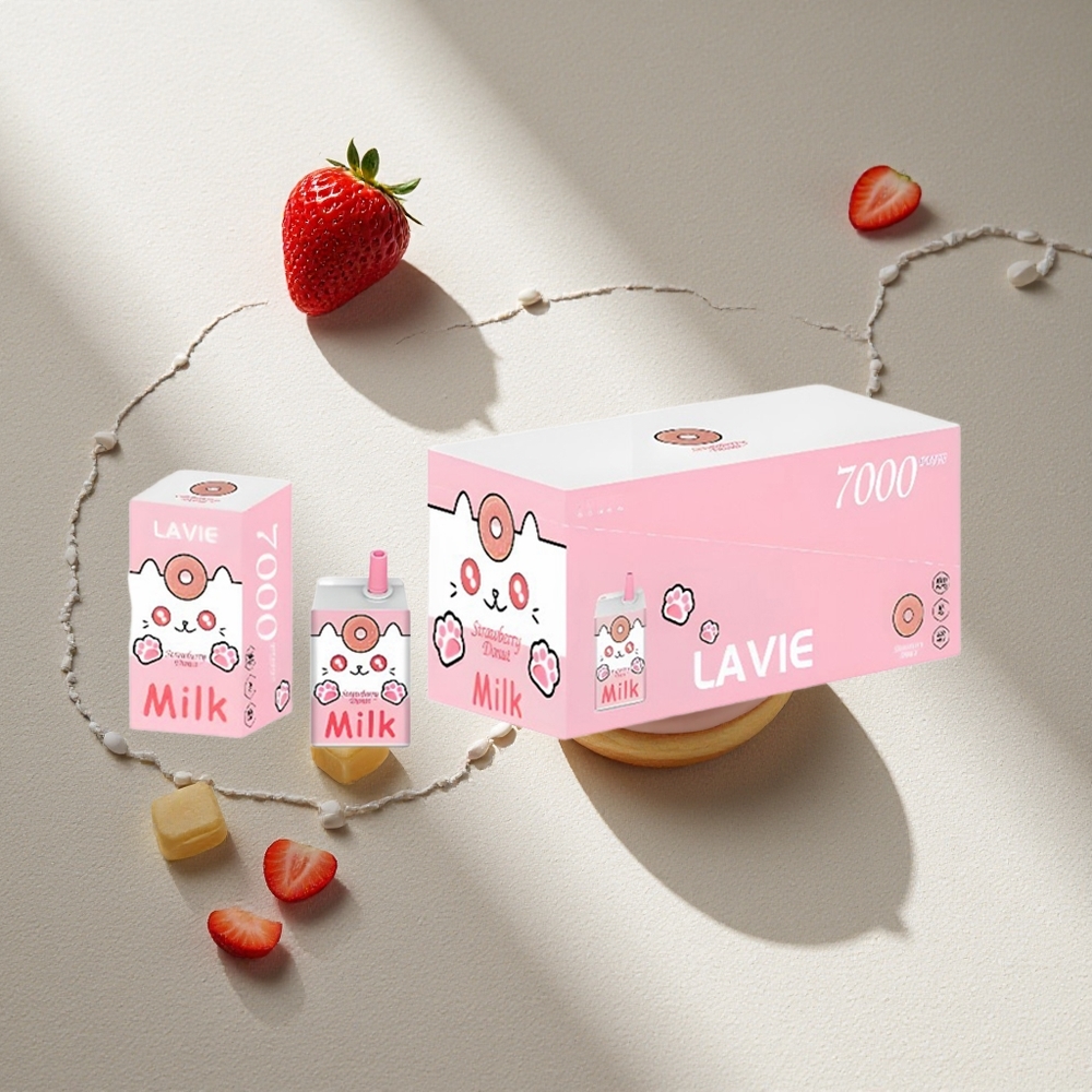 LAVIE Milk 7000 Puffs Donut de Fresa 16ML Recargable Argentina wholesale