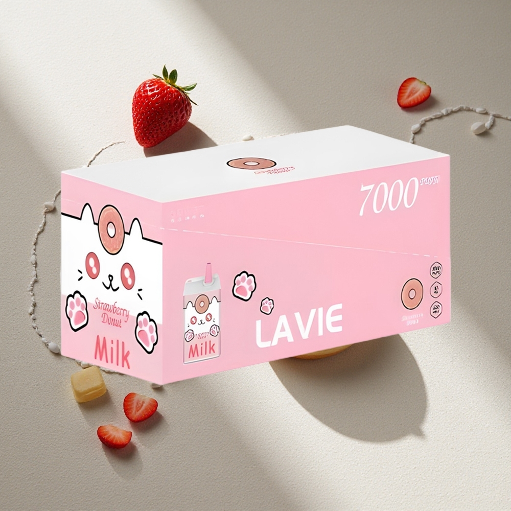 LAVIE Milk 7000 Puffs Donut de Fresa 16ML Recargable Argentina wholesale