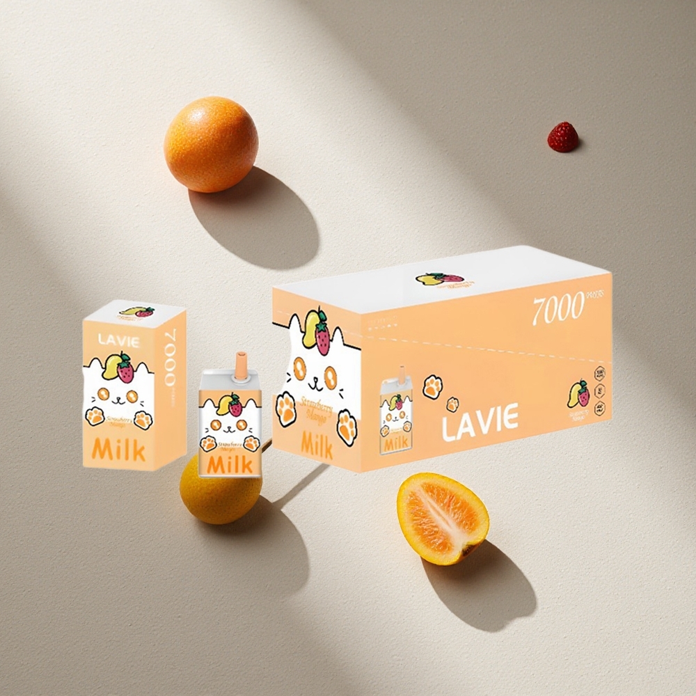 LAVIE Milk 7000 Puffs Fresa Mango 16ML Recargable Type C Argentina wholesale