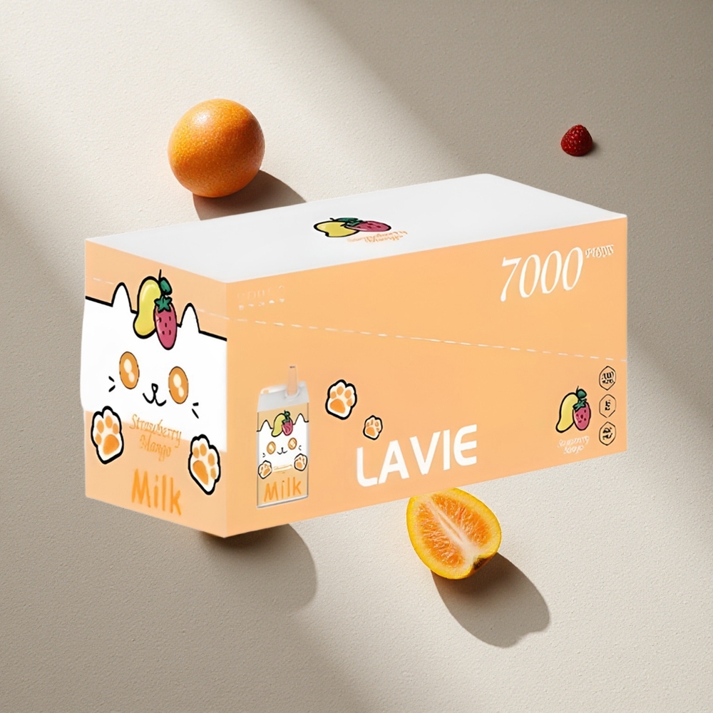 LAVIE Milk 7000 Puffs Fresa Mango 16ML Recargable Type C Argentina wholesale