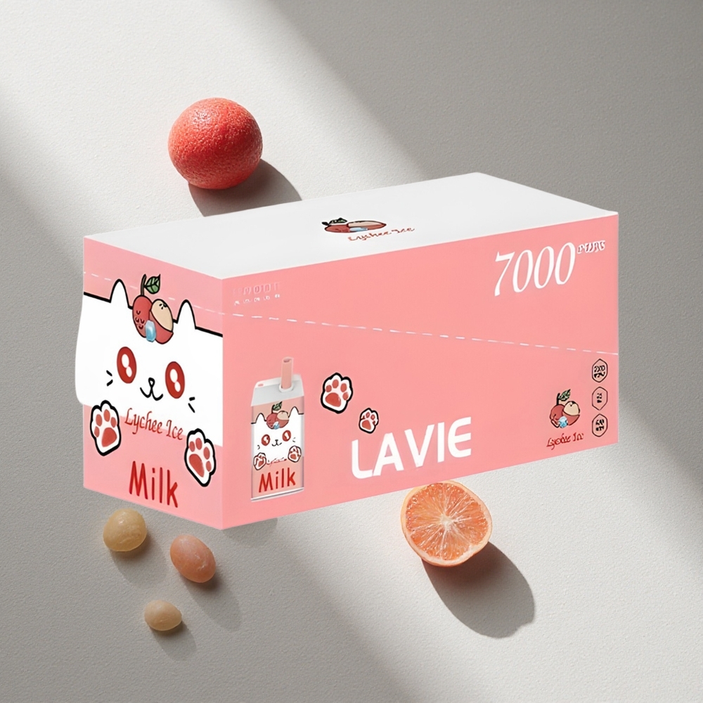 LAVIE Milk 7000 Puffs Lichi Hielo 16ML Recargable Tipo C Argentina wholesale