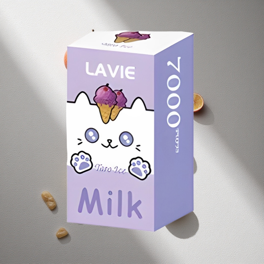 LAVIE Milk 7000 Puffs Uva Helado 16ML Recargable Argentina wholesale