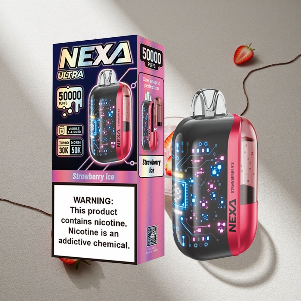 NEXA Ultra 50000 Puffs Fresa Hielo 20ml Capacidad Precargada Argentina wholesale