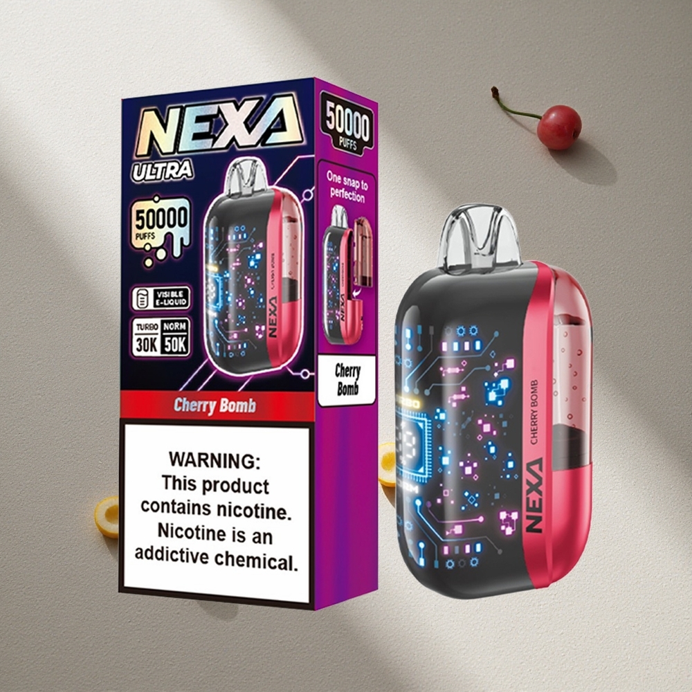 NEXA Ultra 50000 Puffs Vape Desechable Cereza 20ml Capacidad Prellenada Argentina wholesale
