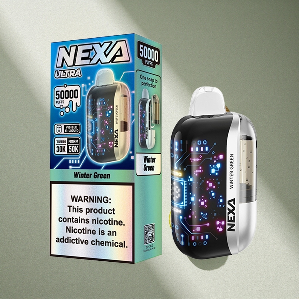 NEXA Ultra 50K Desechable 50000 Puffs Verde Invierno Pantalla 3D Curva Argentina wholesale