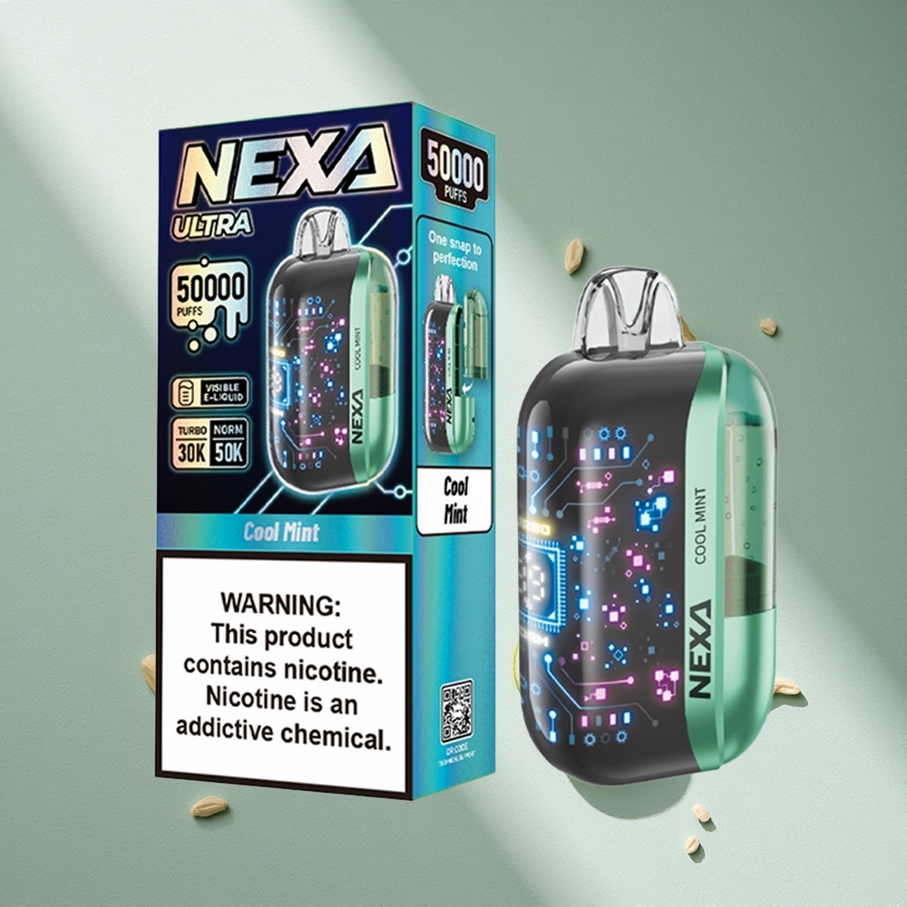 NEXA Ultra 50K Puffs Menta Refrescante 20ml Capacidad Argentina wholesale