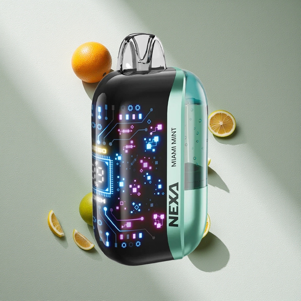NEXA Ultra 50K Puffs Vape Menta de Miami 20ml Pantalla 3D Argentina wholesale