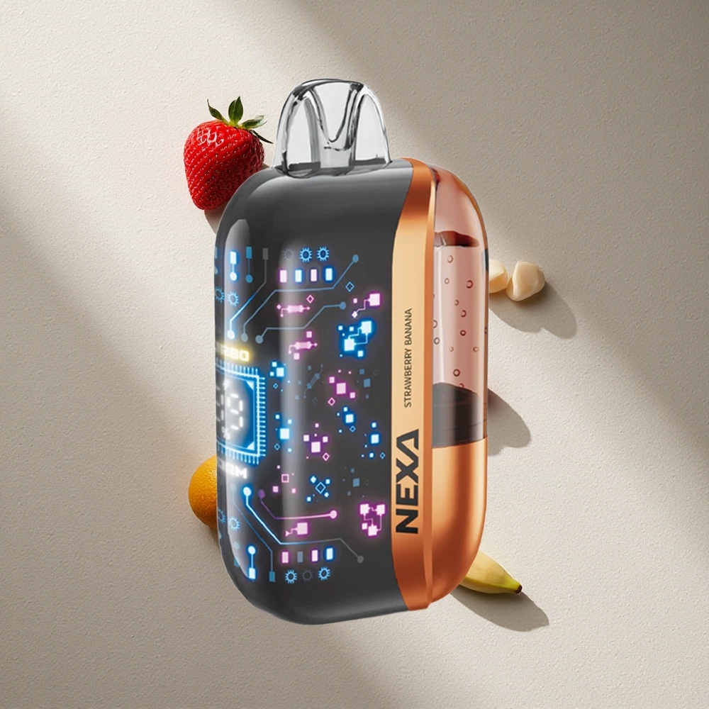 NEXA Ultra 50K Vape Desechable 50000 Puffs Fresa Plátano Pantalla Curva 3D Argentina wholesale
