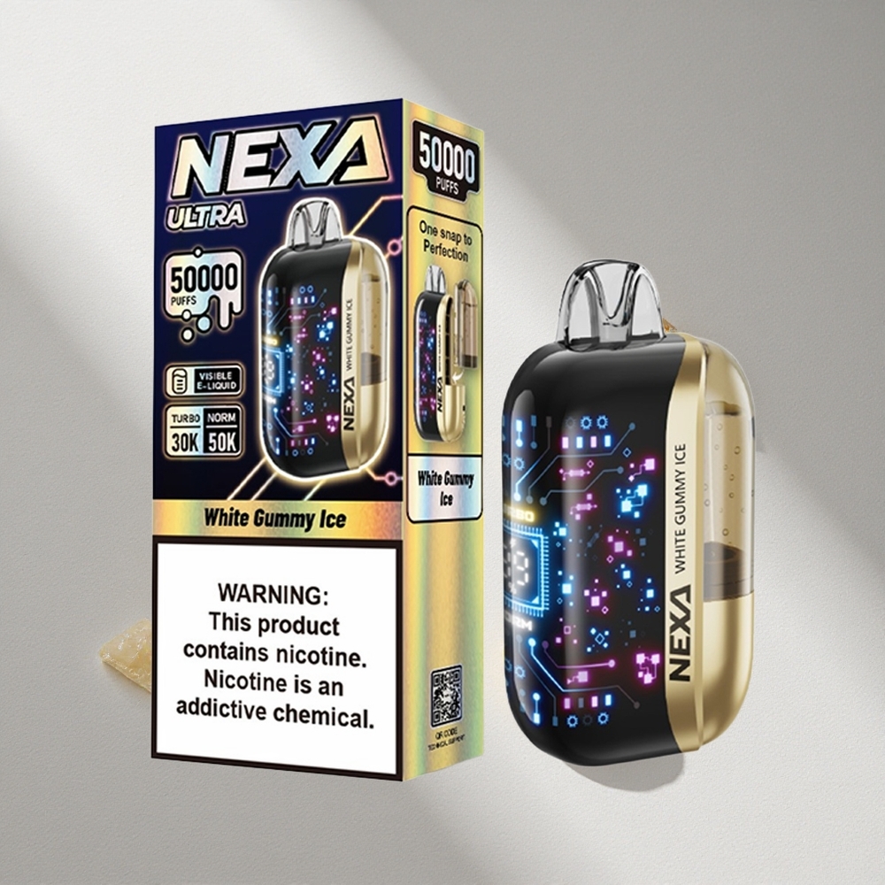 NEXA Ultra 50K Vape Desechable 50000 Puffs Gominola Blanca Hielo 20ml Capacidad Prellenada Argentina wholesale