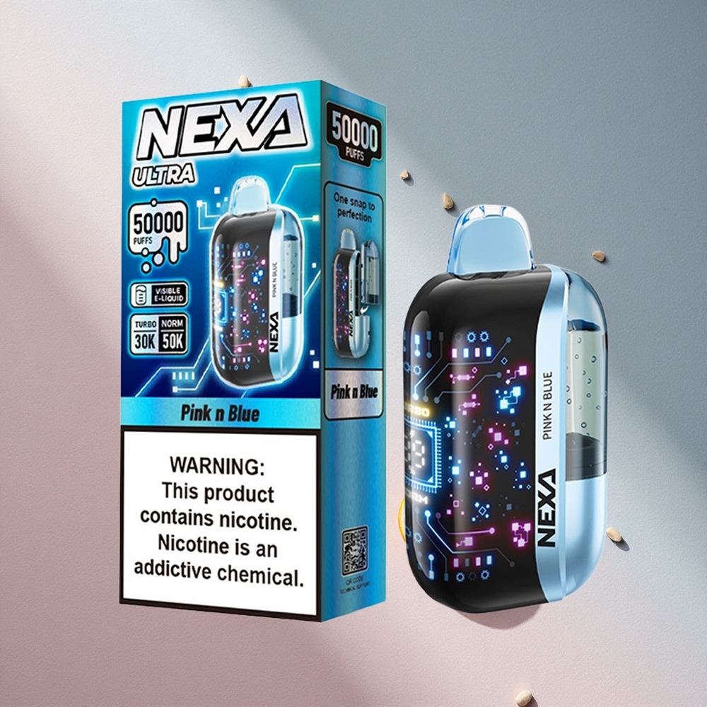 NEXA Ultra 50K Vape Desechable Rosa y Azul 20ml Capacidad Precargada 50000 Puffs Argentina wholesale