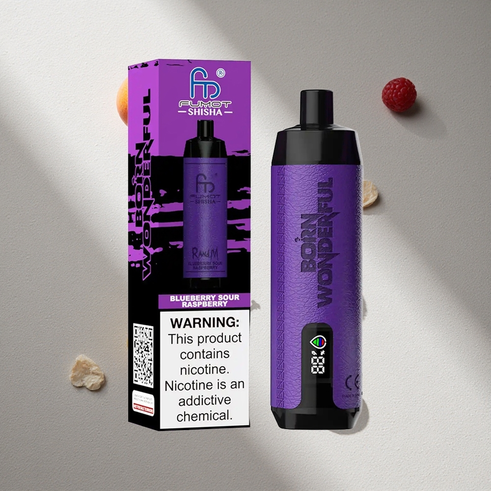 RandM Fumot Shisha 10000 Puffs Arándano Azul Frambuesa Ácida Batería 850 mAh Argentina wholesale
