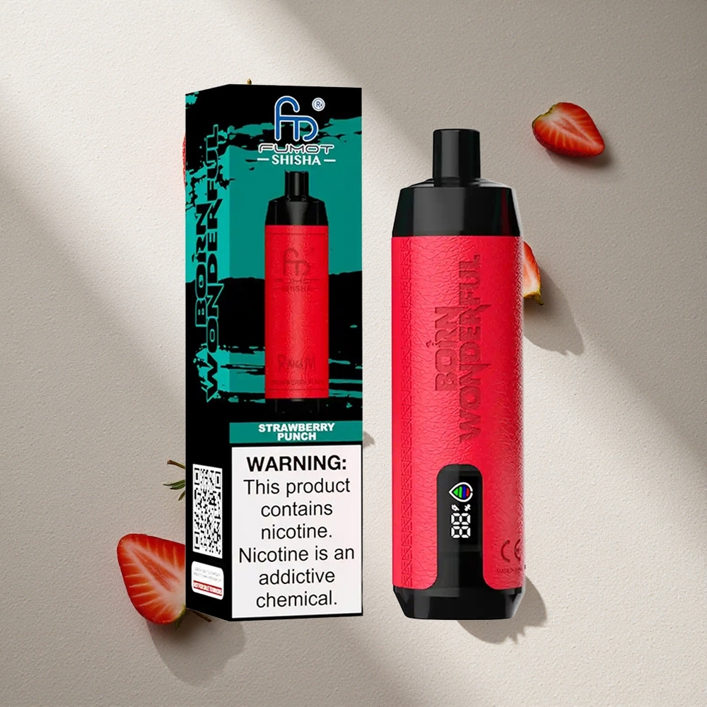 RandM Fumot Shisha 10000 Puffs E-Líquido Prellenado 18ml Fresa Punch Argentina wholesale