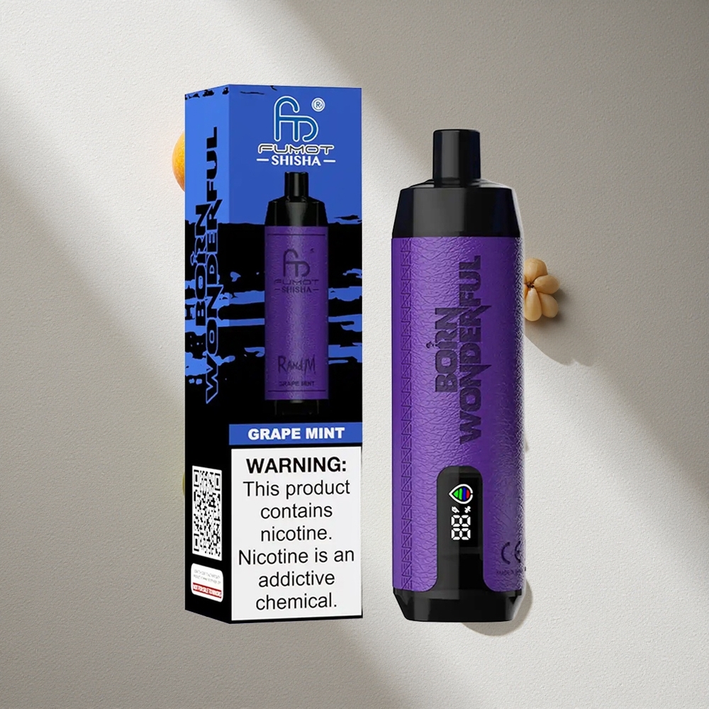 RandM Fumot Shisha 10000 Puffs E-Líquido Prellenado 18ml Uva Menta Argentina wholesale