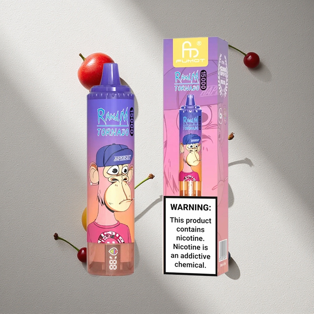 RandM Fumot Tornado 15000 Puffs Arándano Cereza Blueberry Pantalla LCD Argentina wholesale