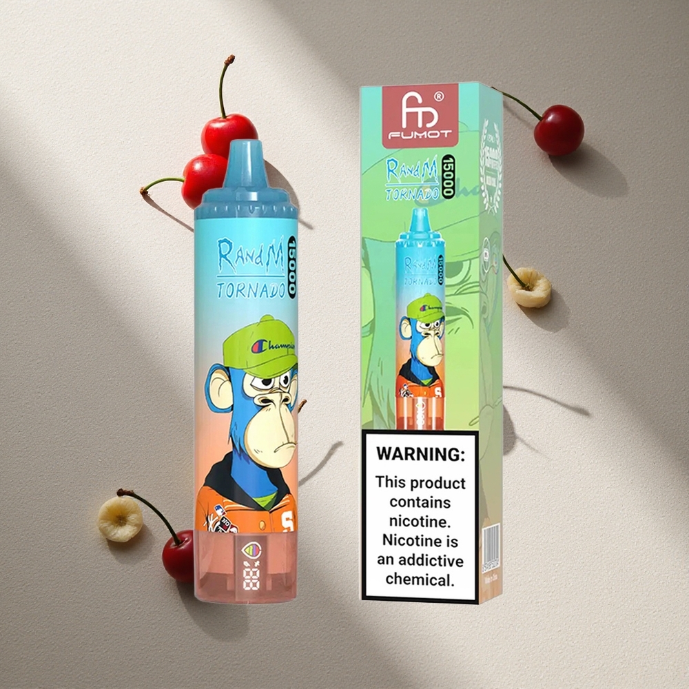 RandM Fumot Tornado 15000 Puffs Cereza Cola 25ml Pantalla LCD Argentina wholesale
