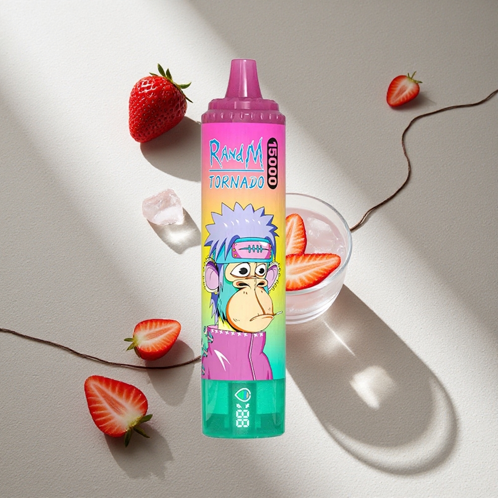 RandM Fumot Tornado 15000 Puffs Fresa Hielo 25ml Pantalla LCD Argentina wholesale