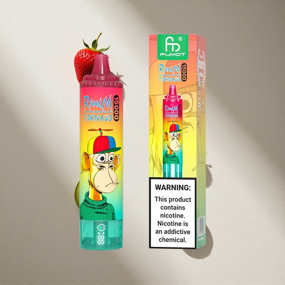 RandM Fumot Tornado 15000 Puffs Fresa Kiwi 25ml Pantalla LCD Argentina wholesale