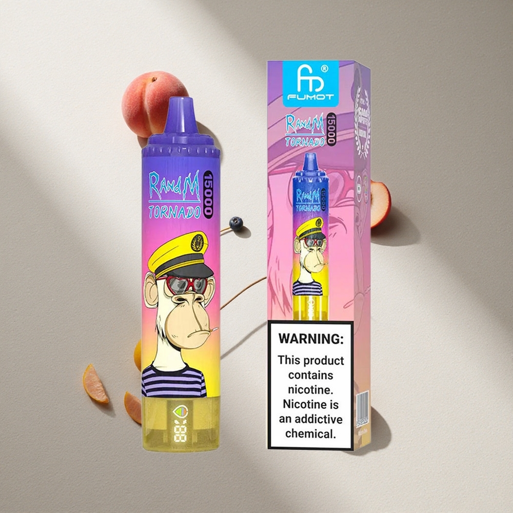 RandM Fumot Tornado 15000 Puffs Melocotón Arándano Dulce 25ml LCD Argentina wholesale