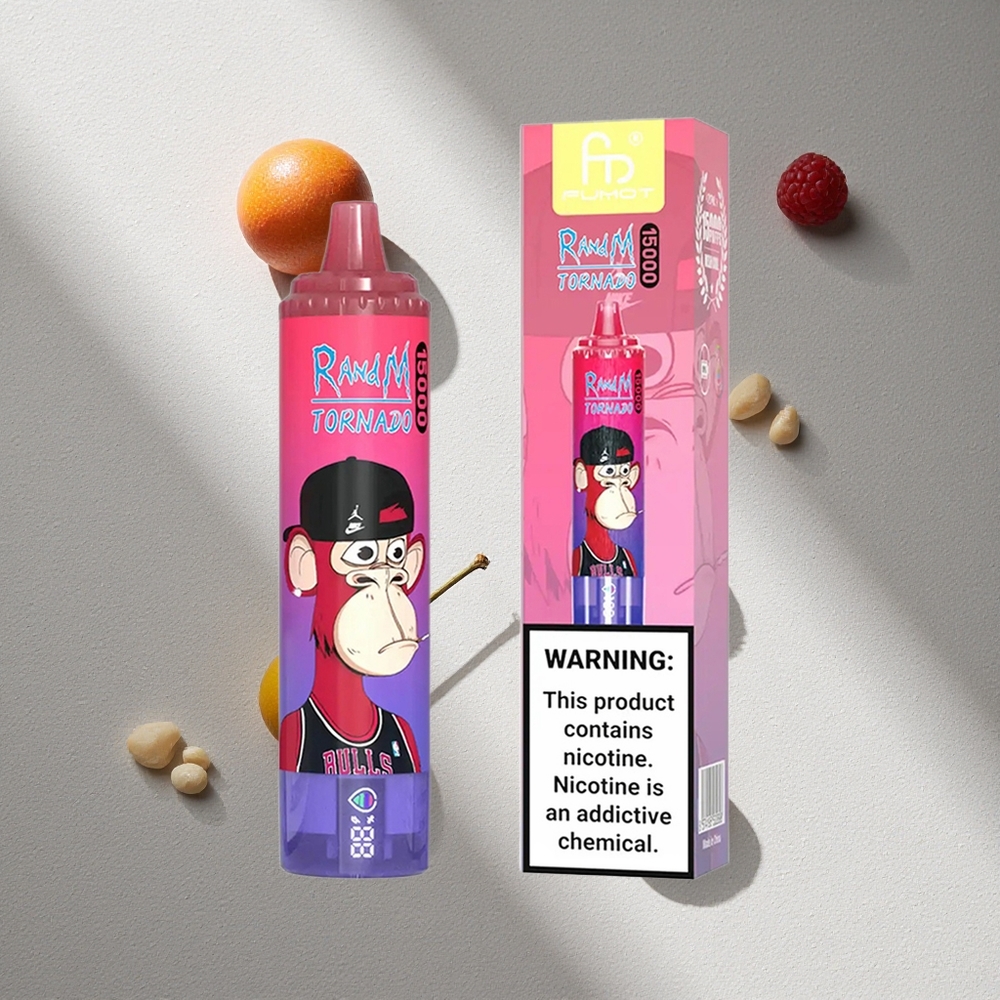 RandM Fumot Tornado 15000 Puffs Vape Desechable Frambuesa Azulada 25ml Argentina wholesale