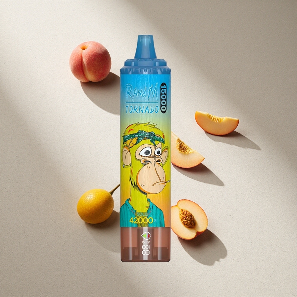 RandM Fumot Tornado 15000 Puffs Vape Durazno Mango 25ml Pantalla LCD Argentina wholesale