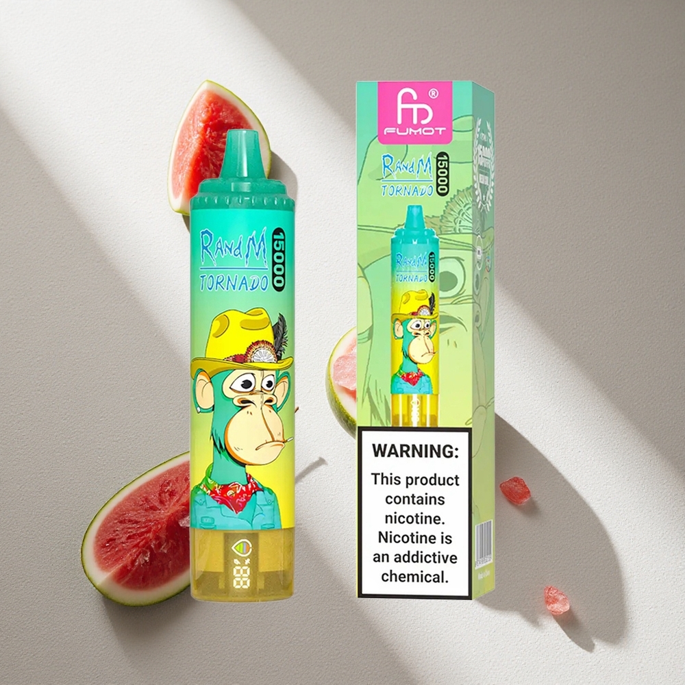 RandM Fumot Tornado 15000 Puffs Vape Sandía Helada 25ml LCD Argentina wholesale