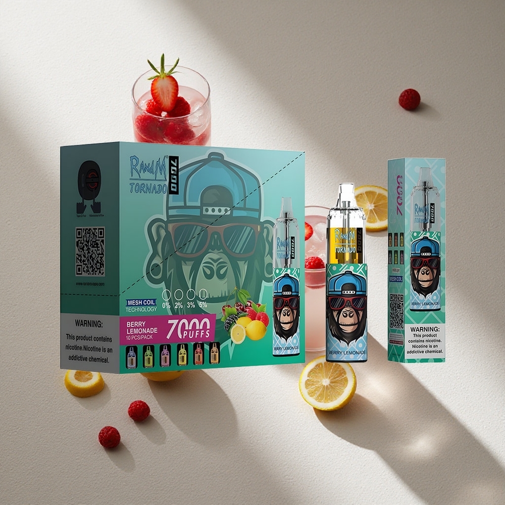 RandM Fumot Tornado 7000 Puffs Baya Limonada 14ML E-líquido Argentina wholesale