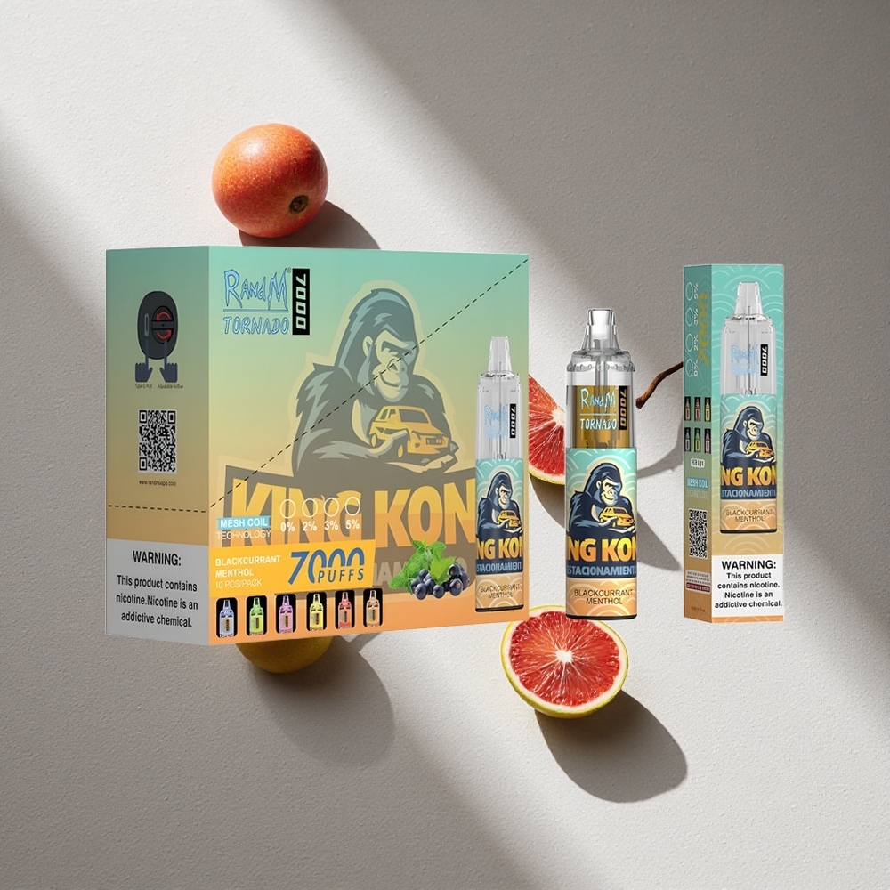 RandM Fumot Tornado 7000 Puffs Blackcurrant Mentolado 14 ML E-líquido Argentina wholesale