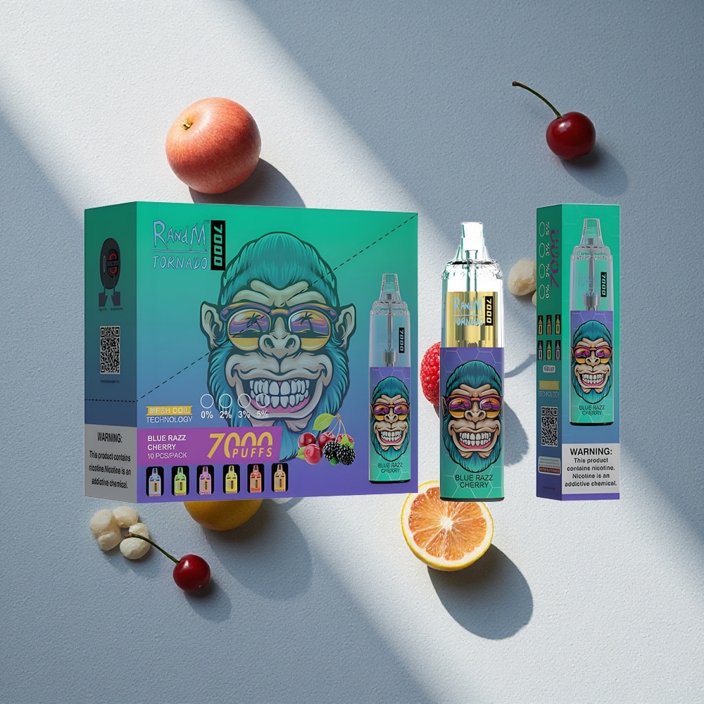 RandM Fumot Tornado 7000 Puffs Blue Razz Cereza Argentina wholesale