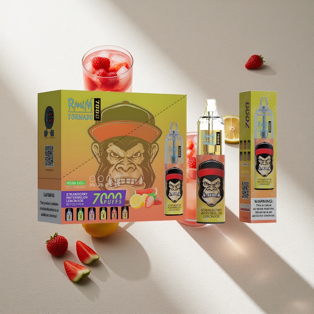 RandM Fumot Tornado 7000 Puffs Fresa Sandía Limonada 14ML E-líquido Argentina wholesale