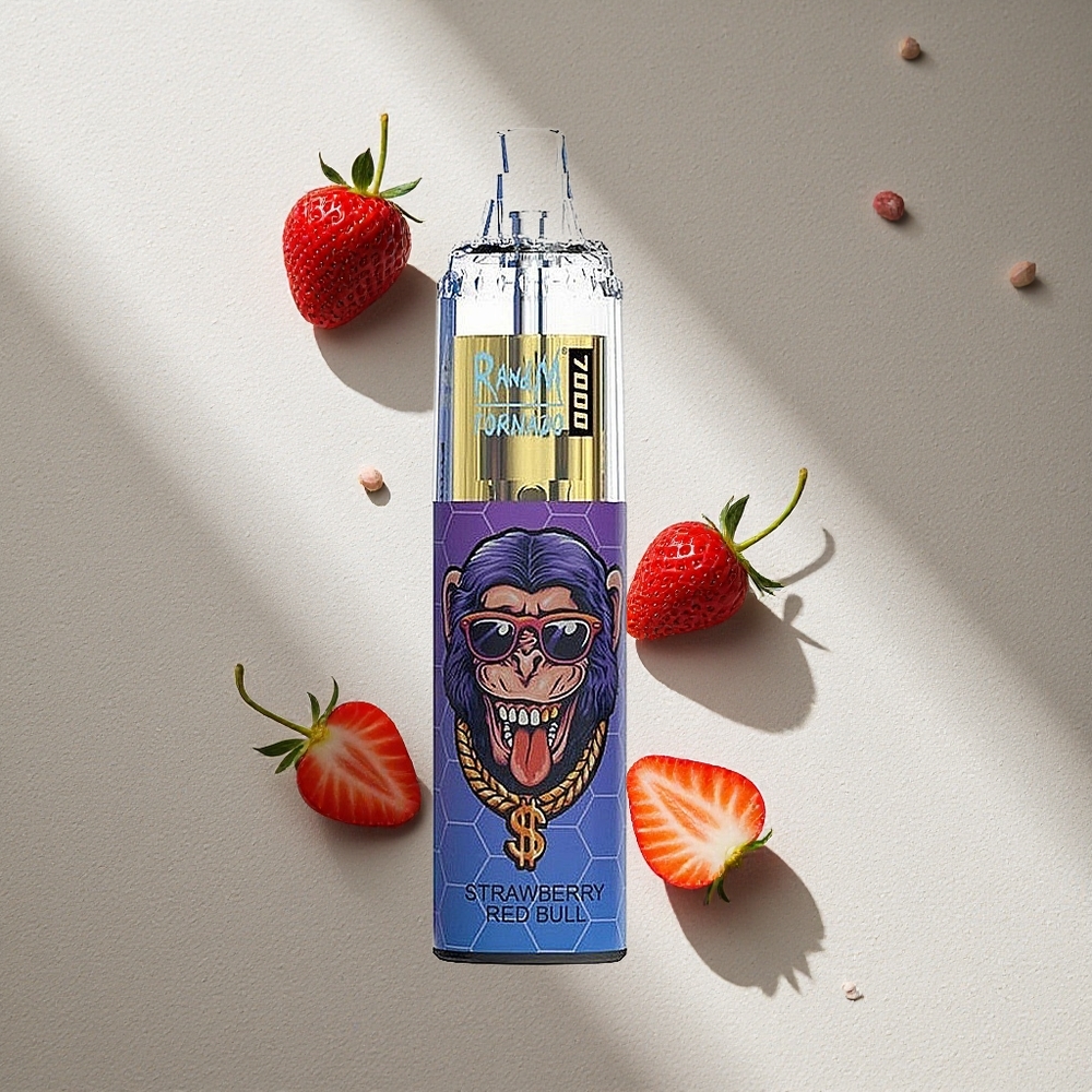 RandM Fumot Tornado 7000 Puffs Fresa Toro Rojo 14ML Argentina wholesale