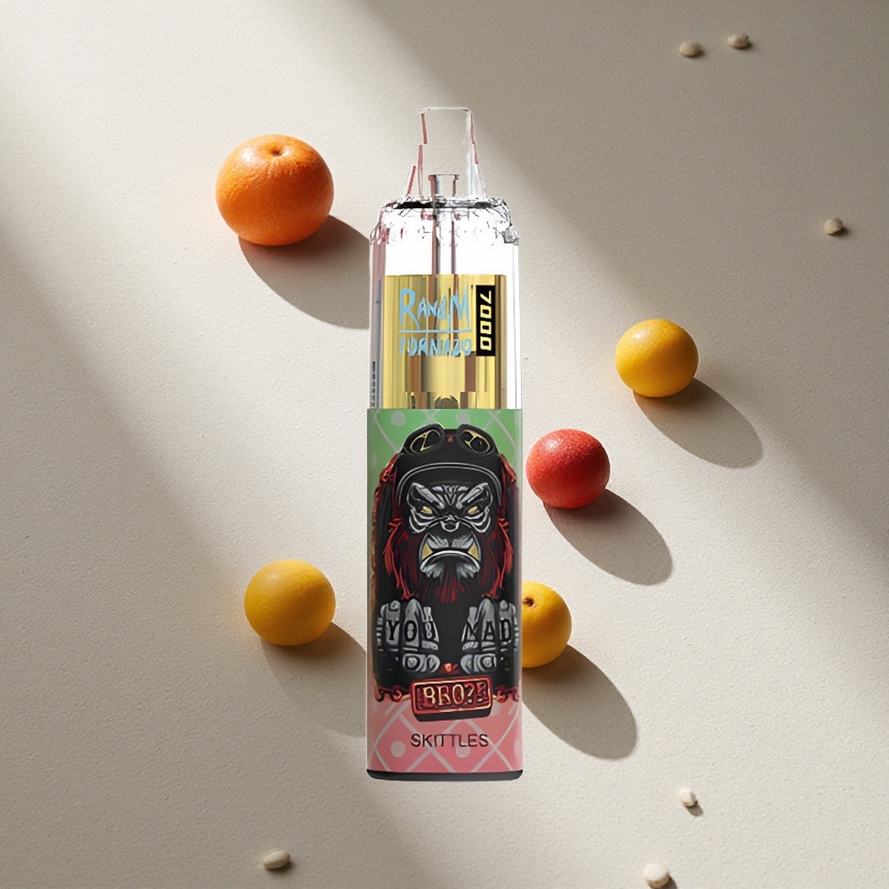 RandM Fumot Tornado 7000 Puffs Skittles (Caramelos) 14ML E-líquido RGB Light Argentina wholesale