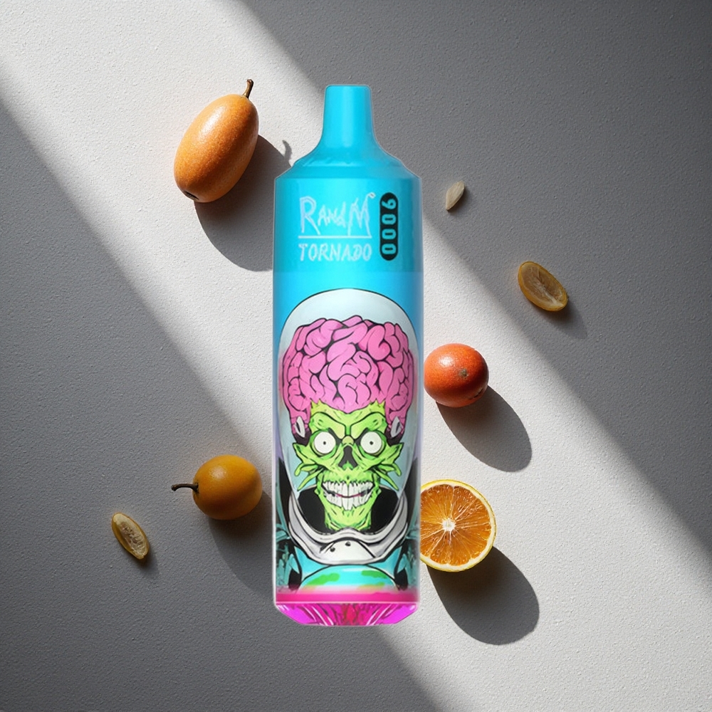 RandM Fumot Tornado 9000 Puffs Dragón Negro Hielo 18 mL Pantalla RGB Argentina wholesale