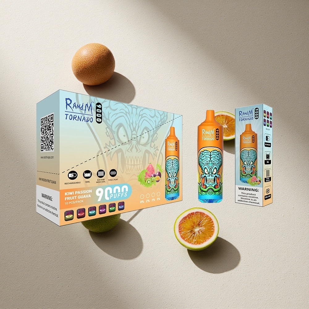 RandM Fumot Tornado 9000 Puffs Kiwi Maracuyá Guayaba Pantalla RGB Argentina wholesale