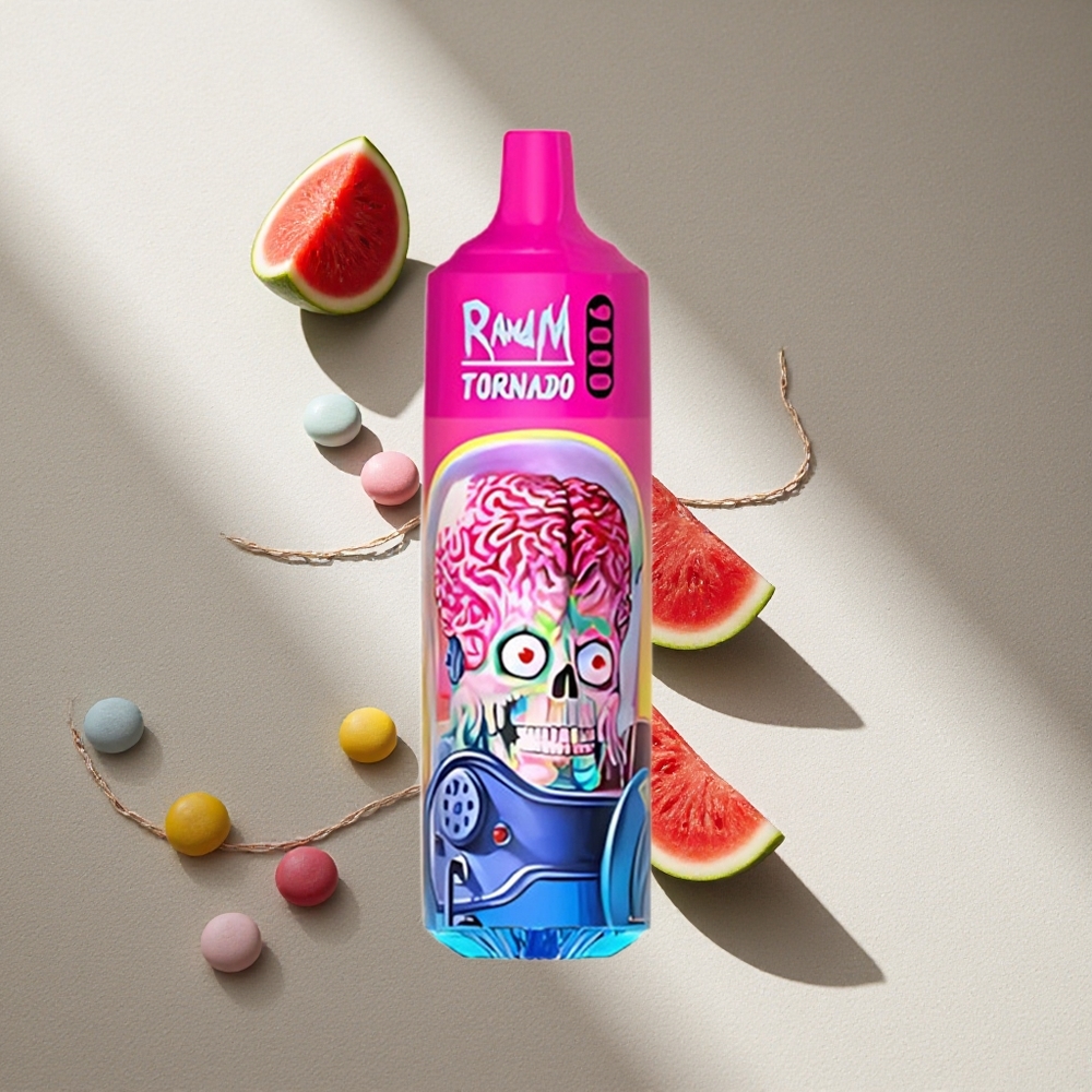 RandM Fumot Tornado 9000 Puffs Sabor Sandía Skittles con Pantalla RGB y 54 Sabores Argentina wholesale