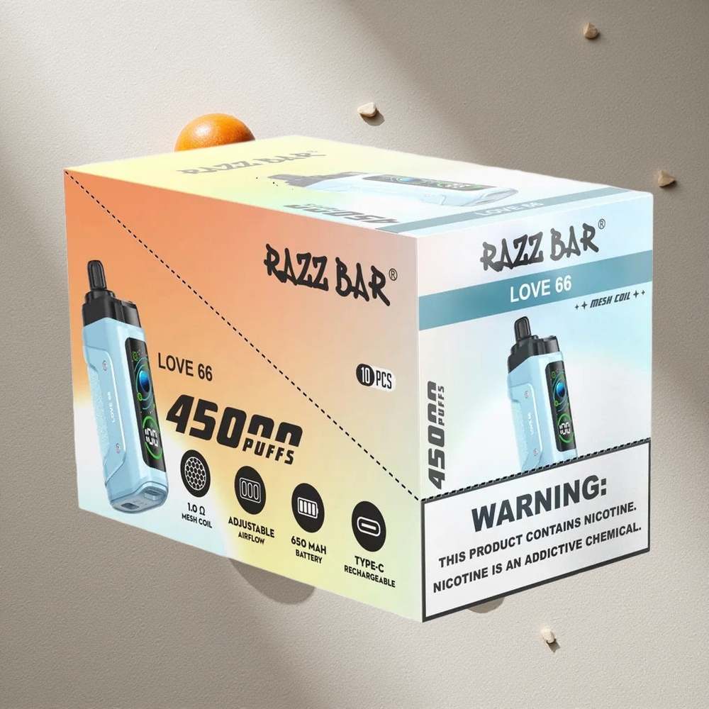 Razz Bar Love 66 45000 Puffs Sabor Amor Bobina Malla 1.0 Ohm Argentina wholesale