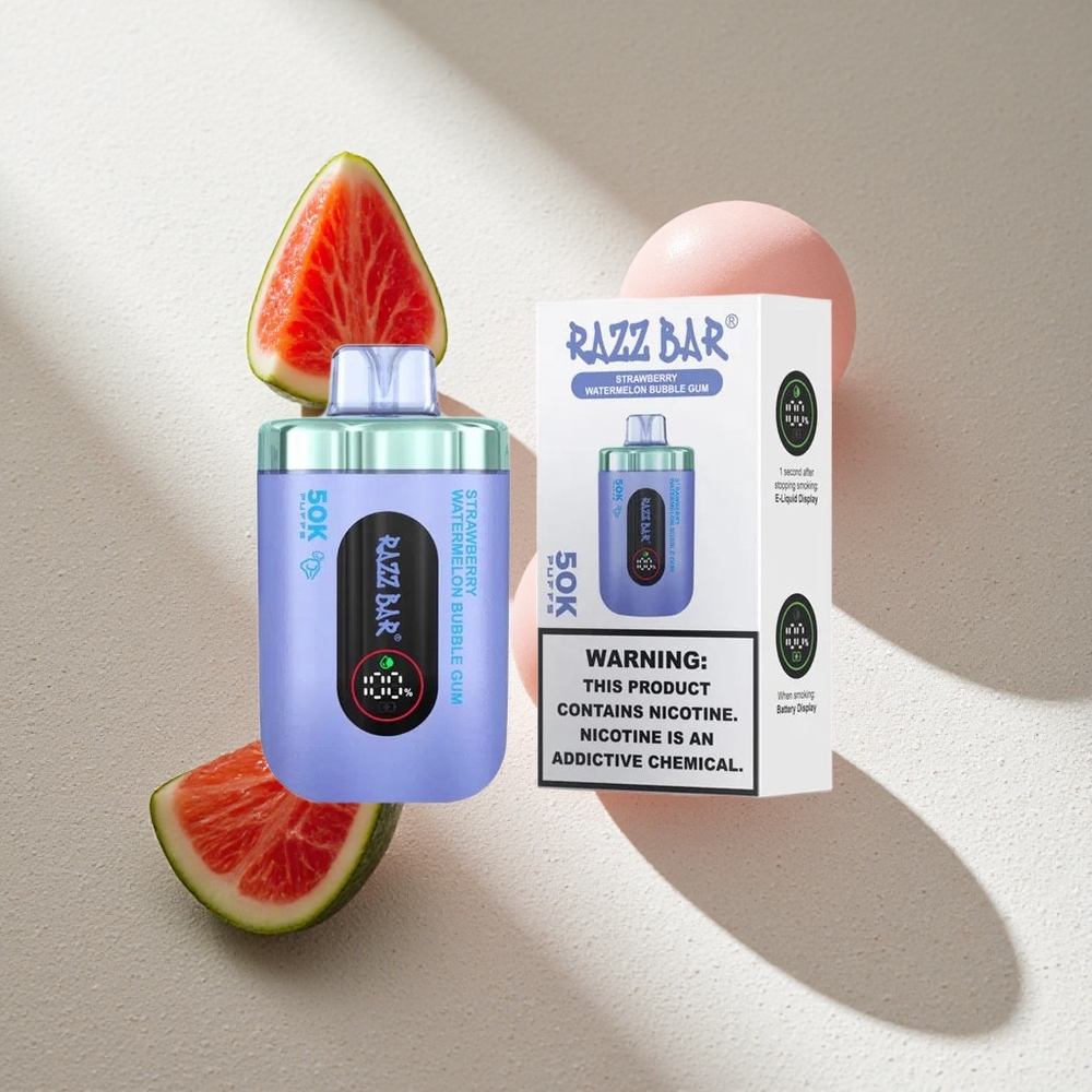 Razz Bar 50K Puffs Fresa Sandía Chicle 1.0 Ohm Mesh Argentina wholesale