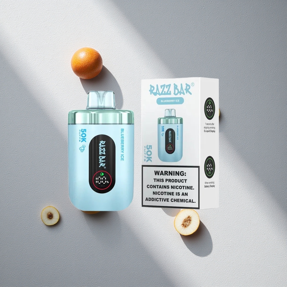 Razz Bar 50K Puffs Vape Desechable Arándano Hielo Hasta 50000 Puffs Argentina wholesale
