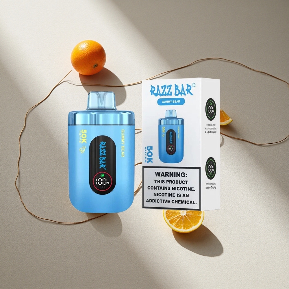 Razz Bar 50K Puffs Vape Desechable Gummy Bear (Oso de Gominola) 50000 Puffs Batería 650 mAh Argentina wholesale