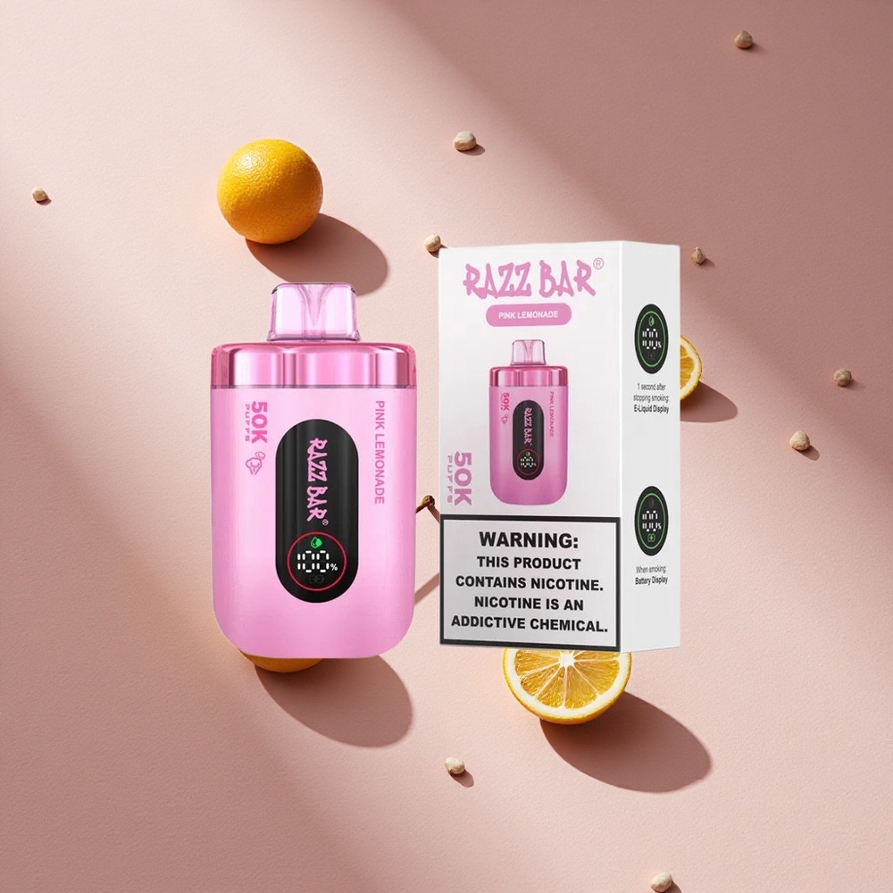 Razz Bar 50K Puffs Vape Desechable Limonada Rosa con 50000 Puffs Batería 650 Mah Argentina wholesale