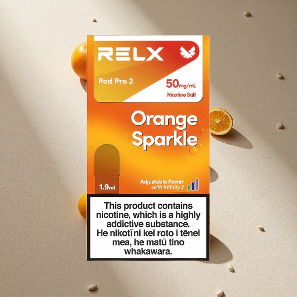 RELX Pod Pro 2 600 Brillo Naranja 5% nicotina 1.9ml Argentina wholesale