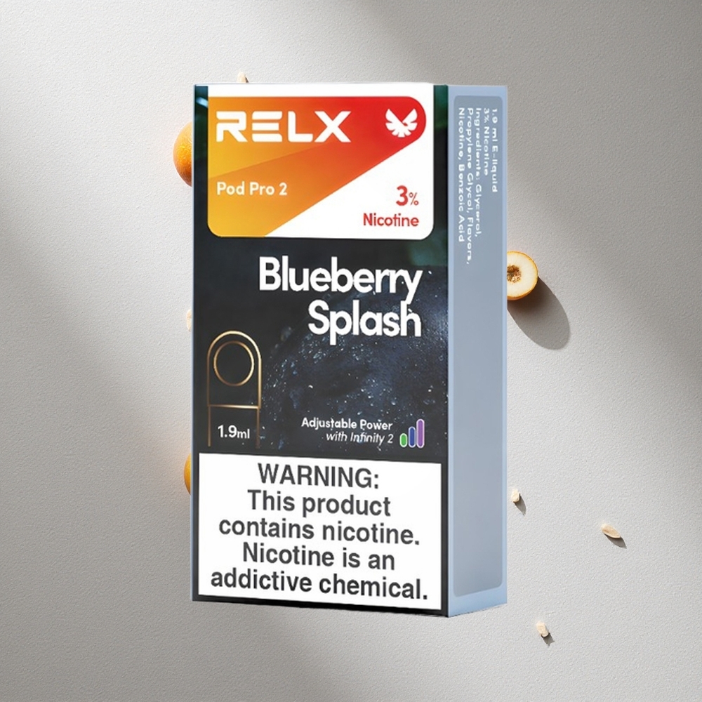 RELX Pod Pro 2 600 Puffs Arándano Azul 1.9ml 3% nicotina Argentina wholesale