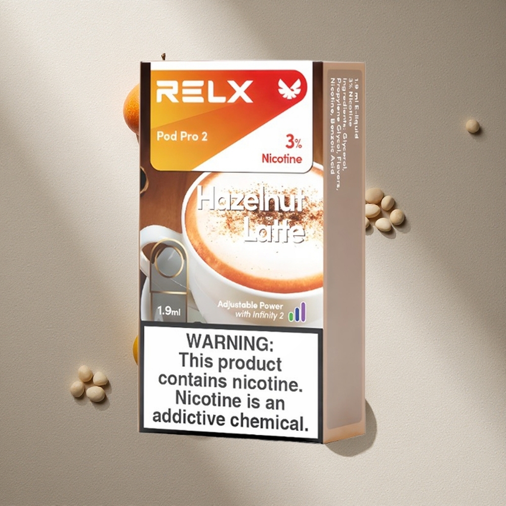 RELX Pod Pro 2 600 Puffs Avellana Latte 1.9ml Argentina wholesale