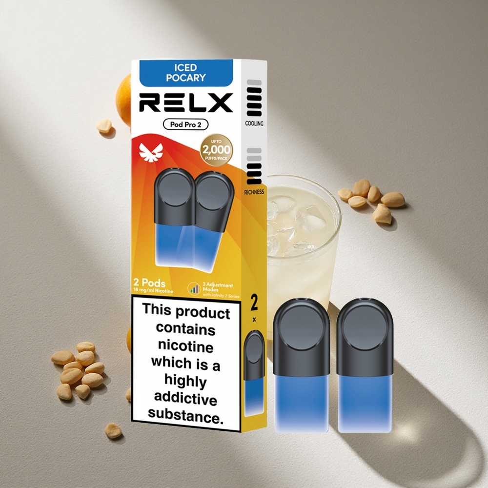 RELX Pod Pro 2 600 Puffs Bebida-Helada Pocary 1.9ml Argentina wholesale