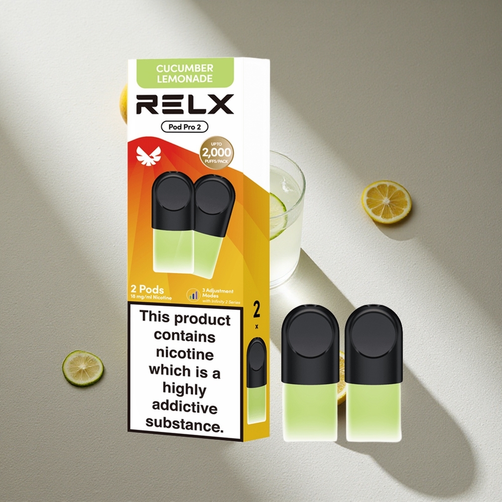 RELX Pod Pro 2 600 Puffs Bebida-Limonada Pepino 1.9ml Argentina wholesale